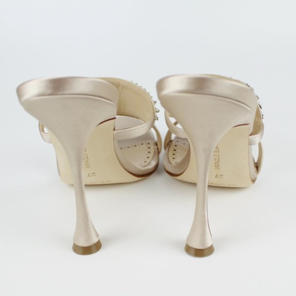 NEW MANOLO BLAHNIK Skysan Crystal Embellish Sandal - Picture 11 of 12